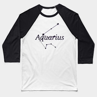 Aquarius Constellation Baseball T-Shirt